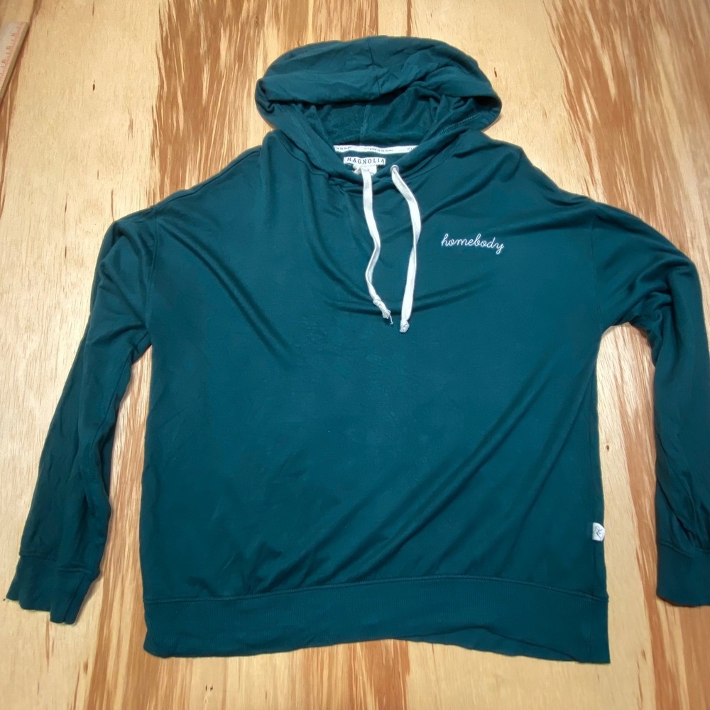 Magnolia Homebody Hoodie Womens Medium‎ Green Soft Comfy